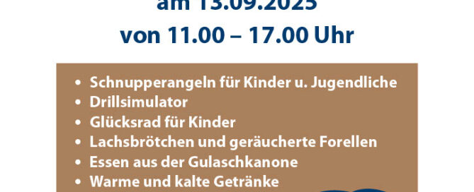 Plakat für Teichfest am Generalsbergsee.