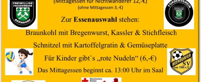 Die Einladung zur Braunkohlwanderung.